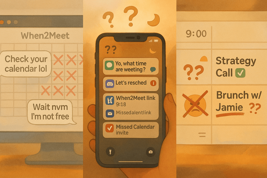 Phone scheduling problem visual